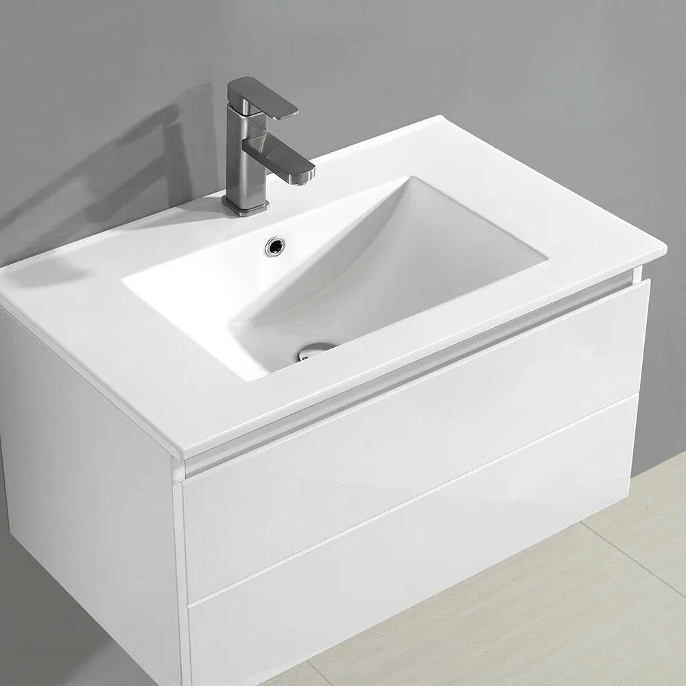 30 in White Single Sink Wood Bathroom Vanity