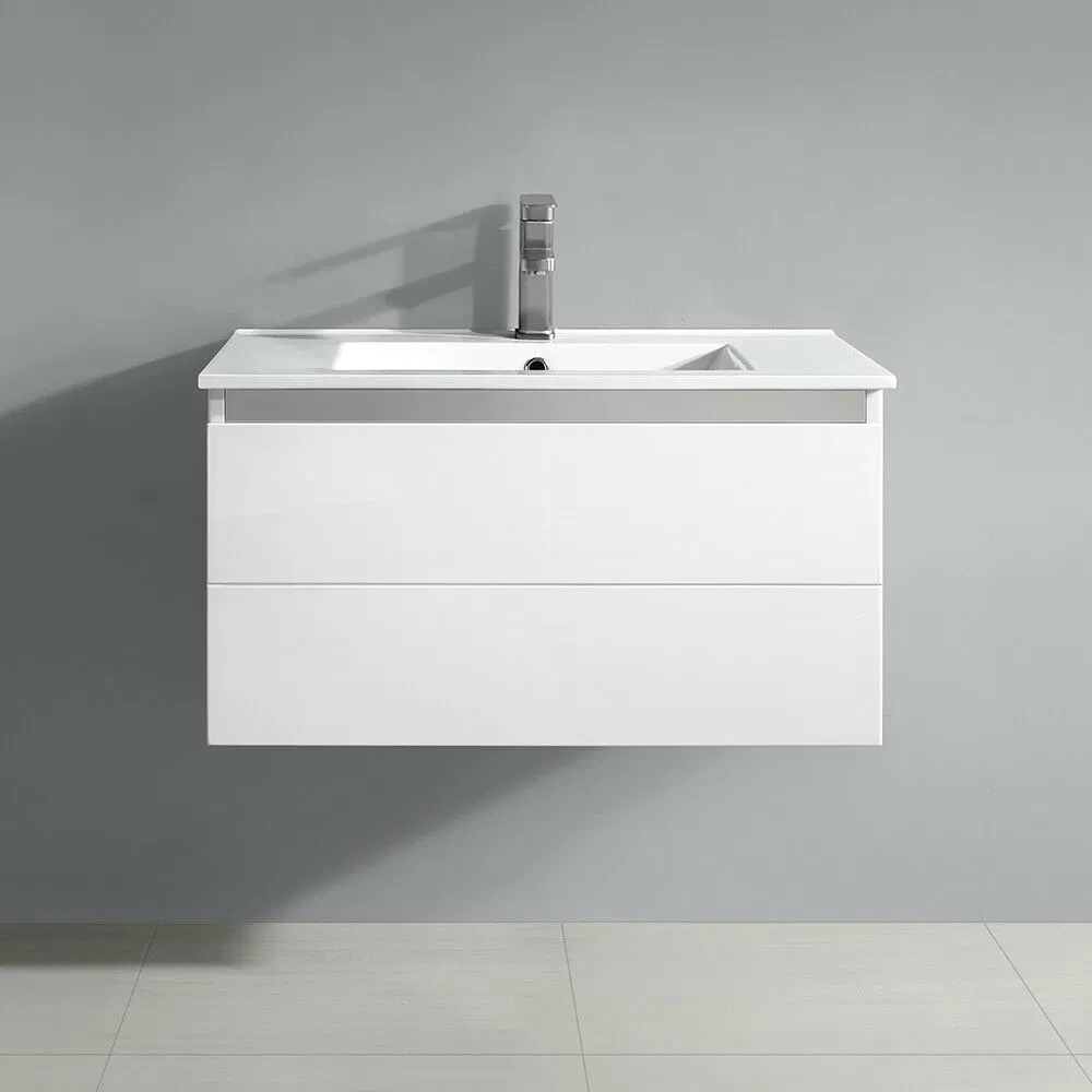 30 in White Single Sink Wood Bathroom Vanity