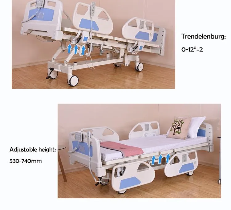 5-Function Electric Furniture Nursing Ward Room Bed Medical Patient Hospital Beds