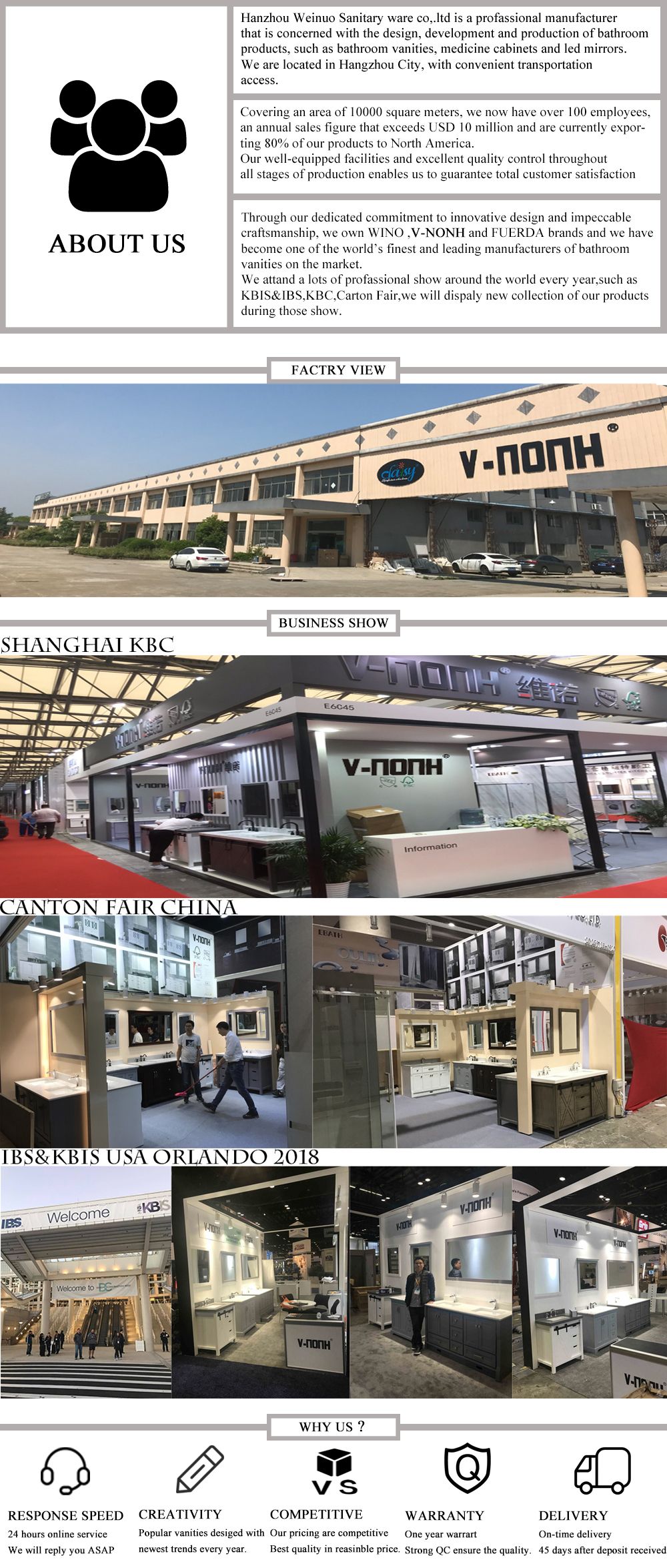 72inch Clear Grey Bathroom Vanity