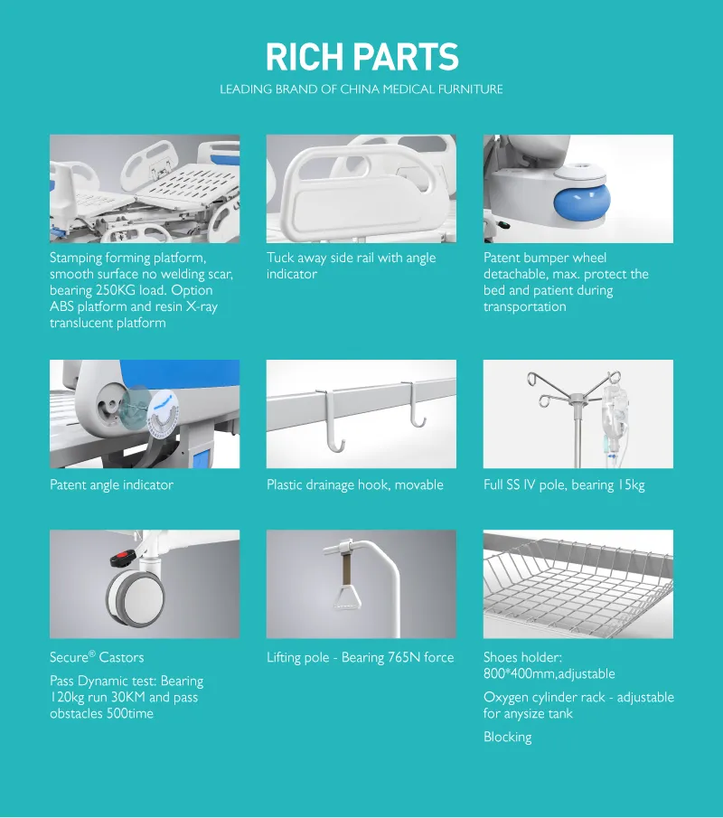B3c Medical Metal Hospital Bed Dimensions for Hospital
