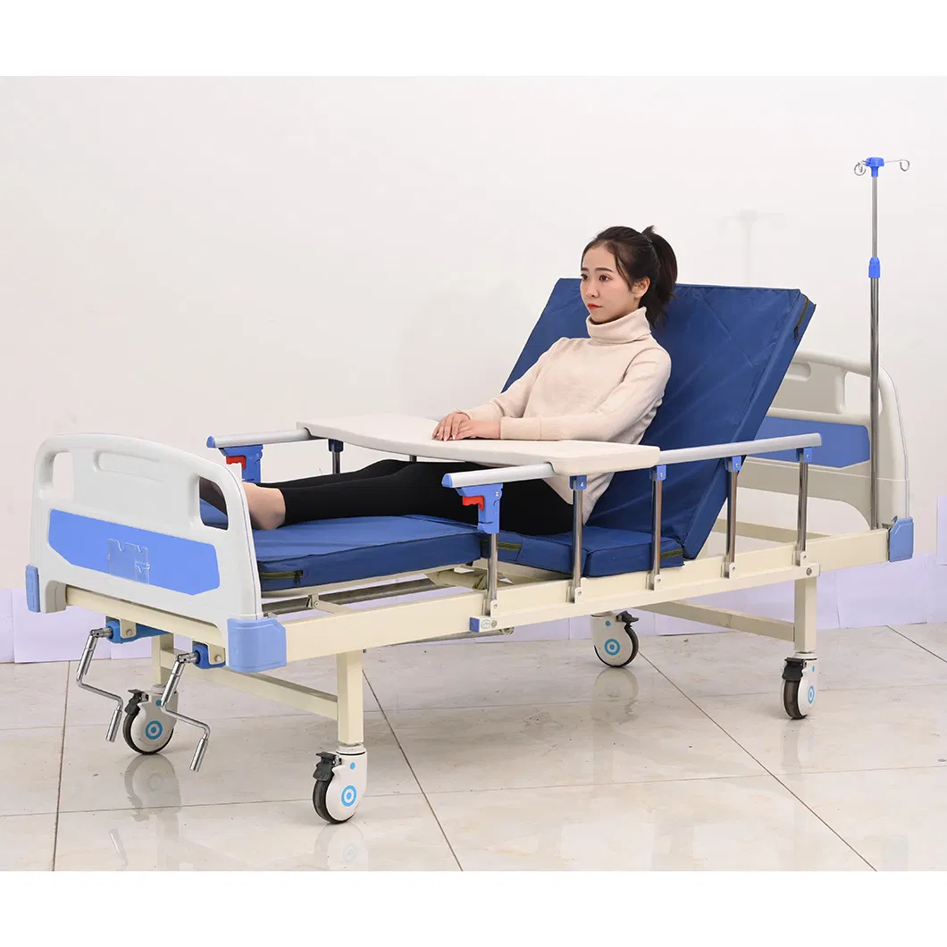 Best Price 2 Crank Manual Medical Nursing Care Hospital Bed