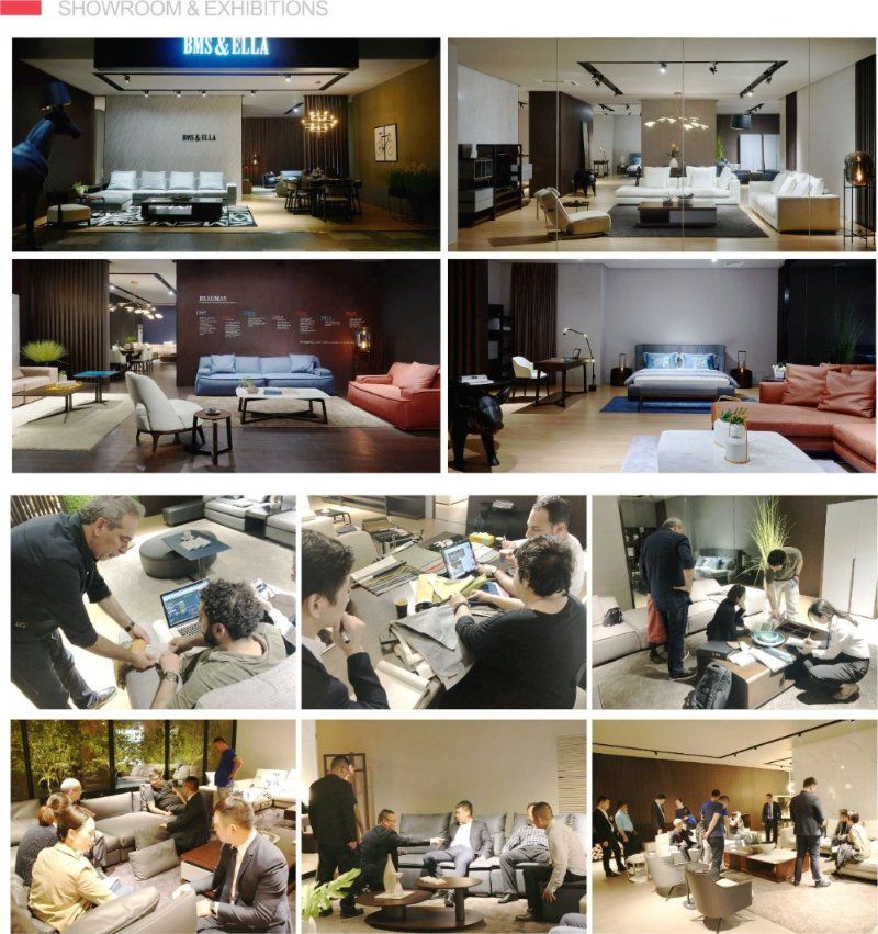 BMS Italian Wingback Design Modern Bed for Large Space