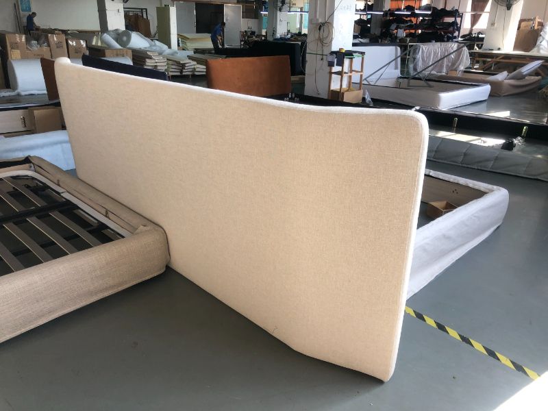 BMS Italian Wingback Design Modern Bed for Large Space