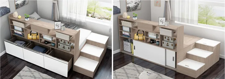 Bookshelf Integrated Tatami Bedroom Furniture