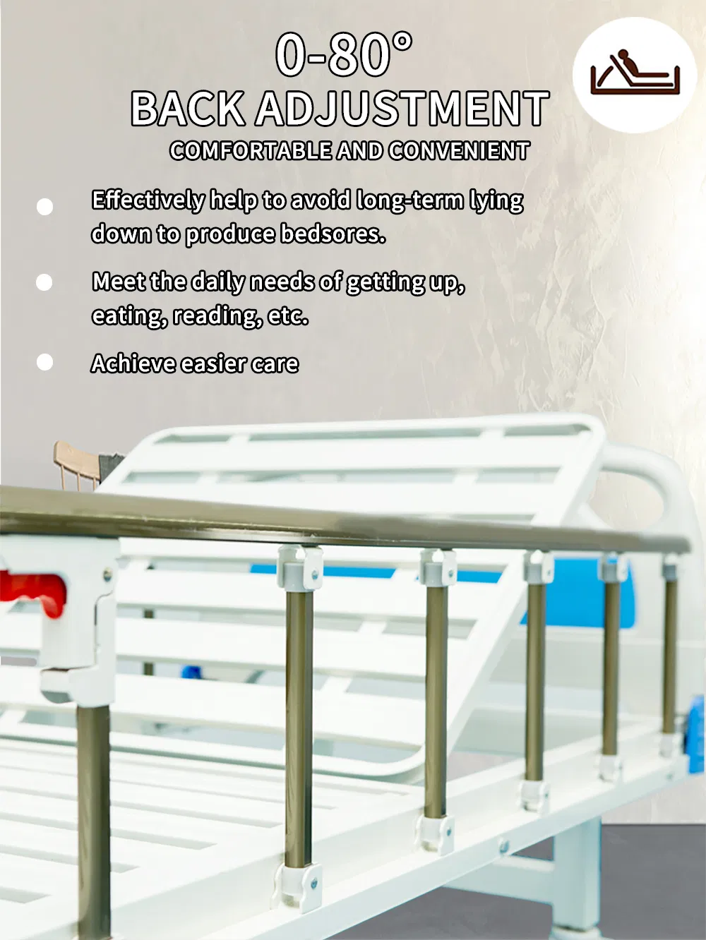 Cheap Price ICU Ward Room 5 Function Electric Hospital Bed Electronic Medical Bed for Patient