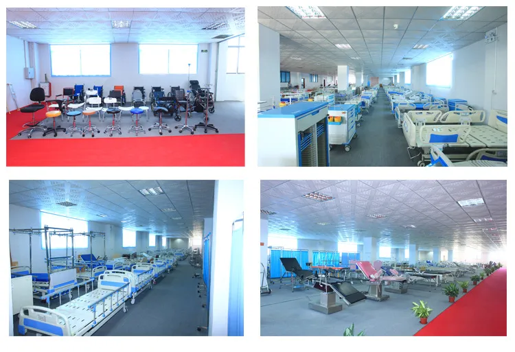 China Medical Supply Hospital Manual Bed with Three Cranks