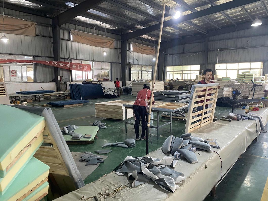 Curved Rose Pink Bed Leather Bed Sofa Bed