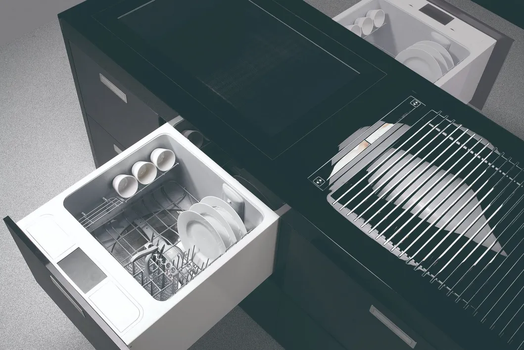 Customized New Classical Wholesale Simple High Gloss Black Lacquer Modular Kitchen Cabinet