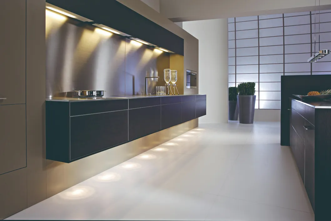 Customized New Classical Wholesale Simple High Gloss Black Lacquer Modular Kitchen Cabinet