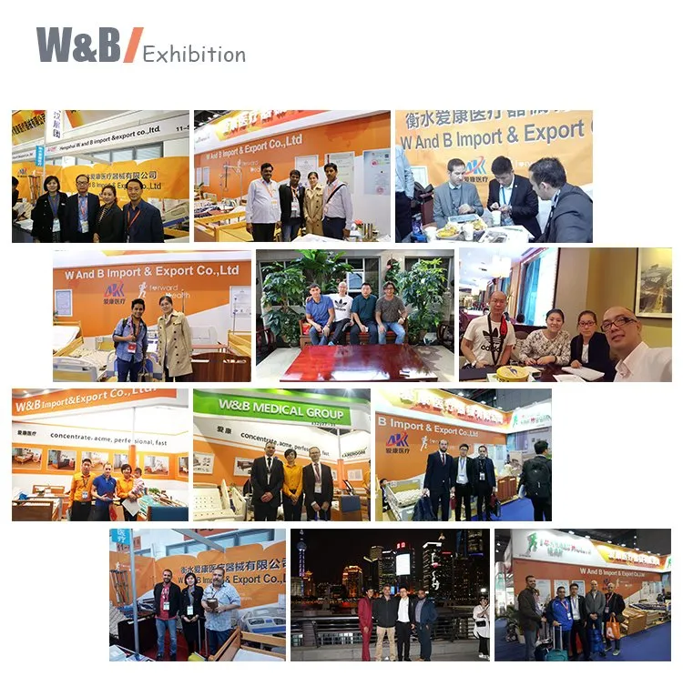 D04 Adjustable Stainless Steel Medical Exam Bed Hospital Examination Table