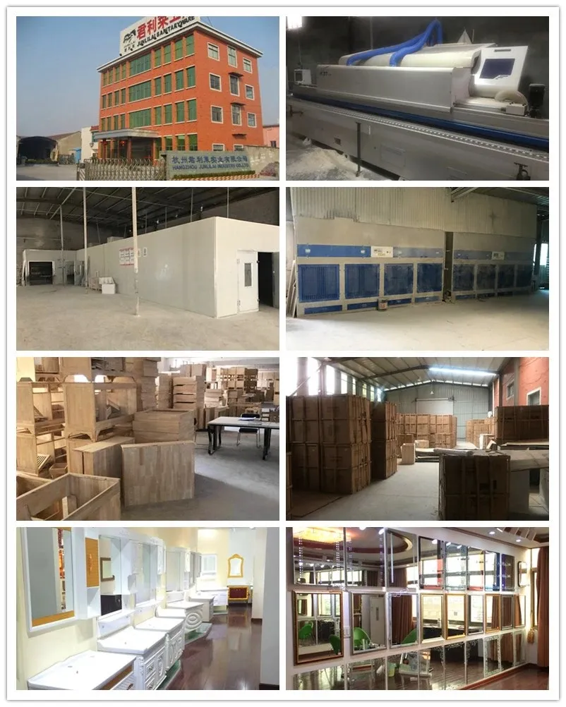 Eco-Friendly Material Factory Cheap Bathroom Vanity PVC Bathroom Mirror Cabinet Ceramic Sink