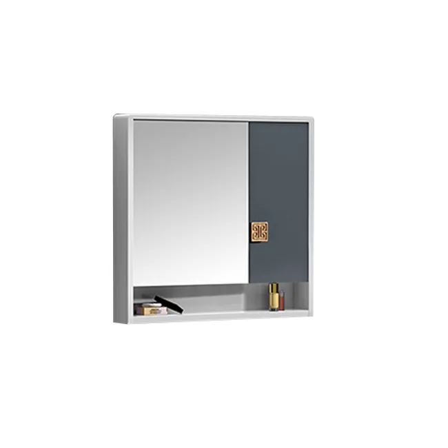 Eco-Friendly Material Factory Cheap Bathroom Vanity PVC Bathroom Mirror Cabinet Ceramic Sink