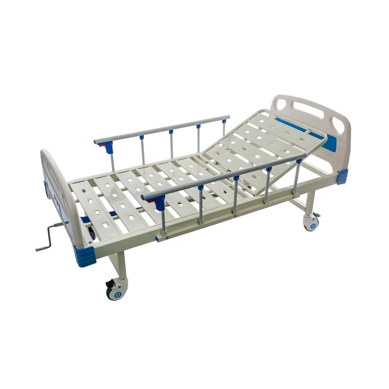 Factory 1 Crank ABS Headboard 1 Function Manual Hospital Bed with Ce Approved