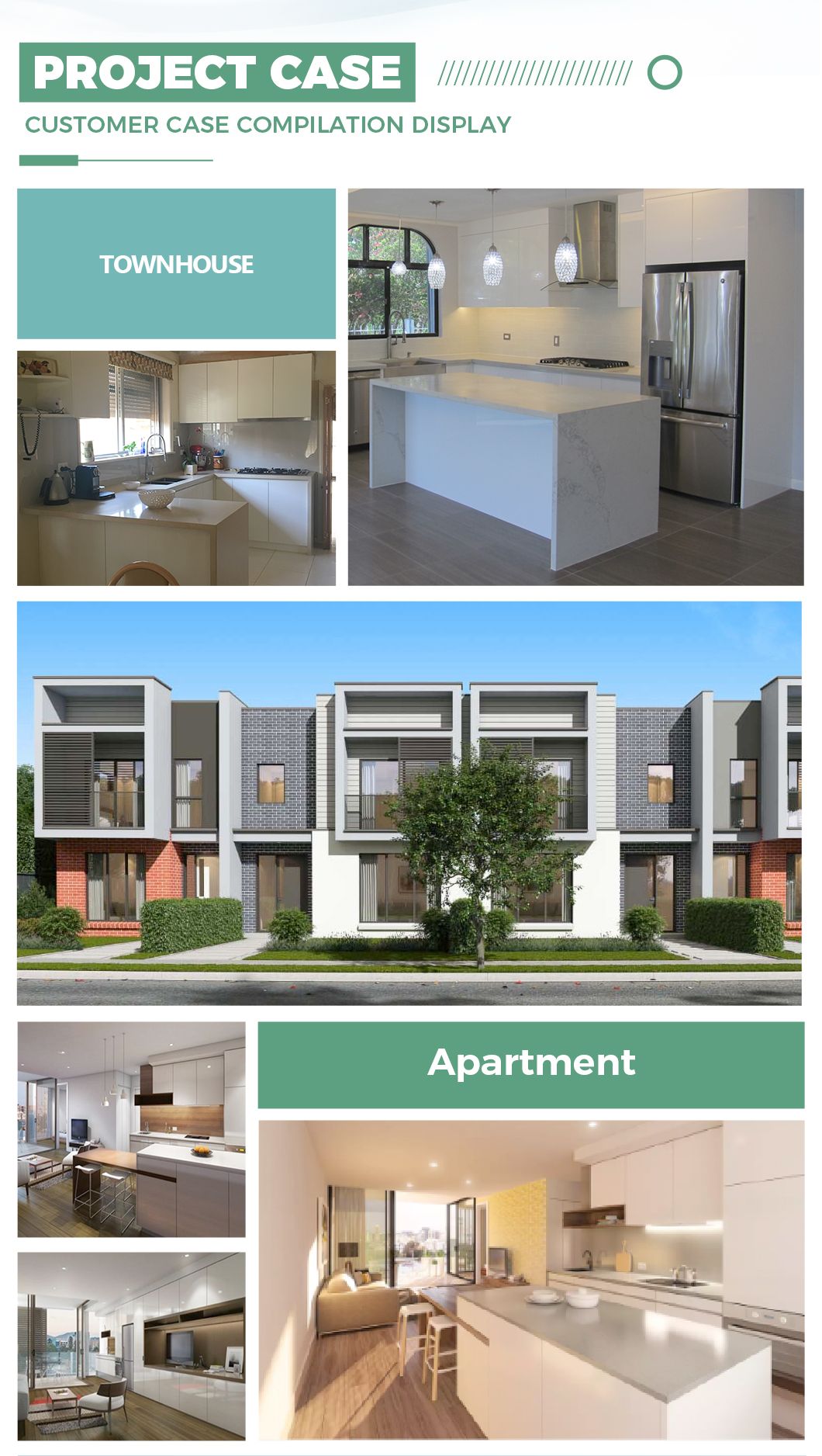 Factory Direct Sale Home Furnishings New Products Veneer Lacquer Finish Handleless Design Kitchen Cabinets with Kitchen Island