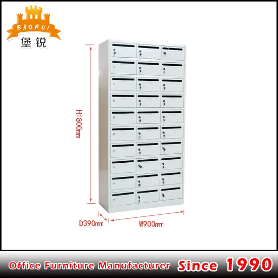 Fas-119 Commercial Metal Locking Post Box Letterbox Mailbox