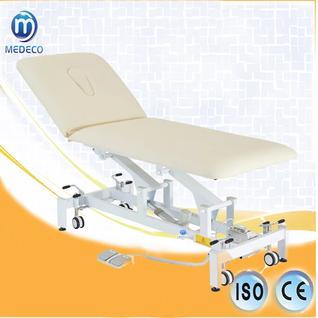 Free Sample Ayurveda Thai Electric Milking Wooden Massage Table for Sale