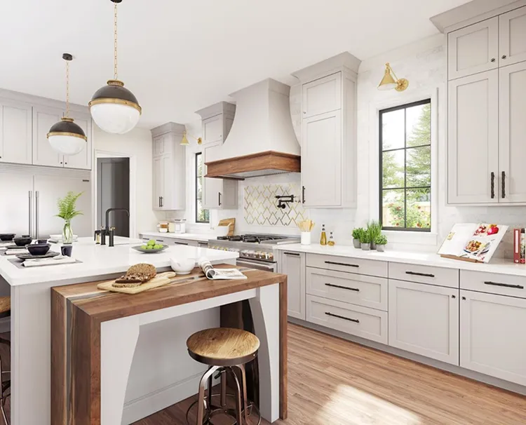 Good Quality HPL Formica for Kitchen Cabinet System, Manufacturer Laminate Kitchen Cabinets China Modular Kitchen Wall Cabinets Double Door Single Door Sink