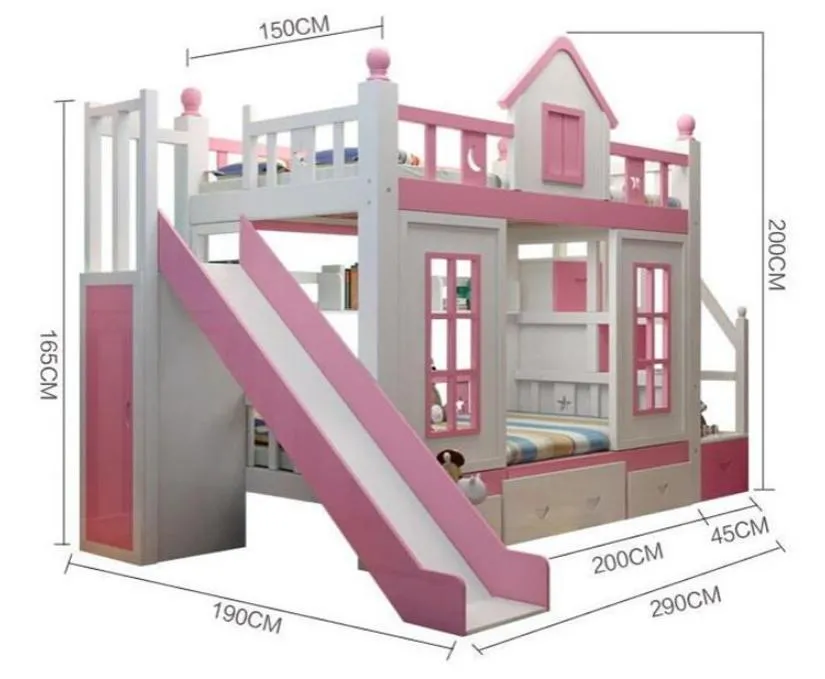 High Quality Children′ S Solid Wood Bunk Bed