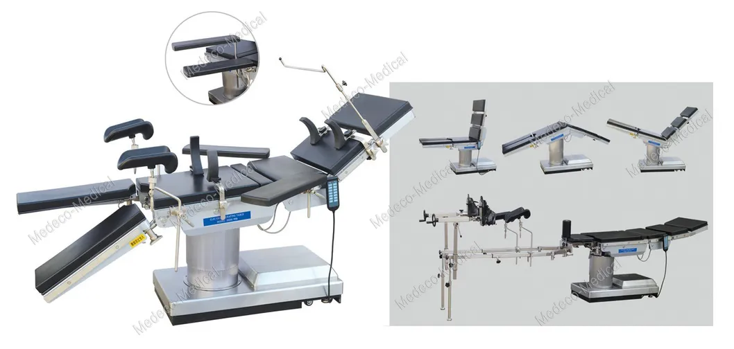 High Quality X-ray Table Multi-Purposes Electric Hydraulic Remote Control Surgical Table Ecoh003