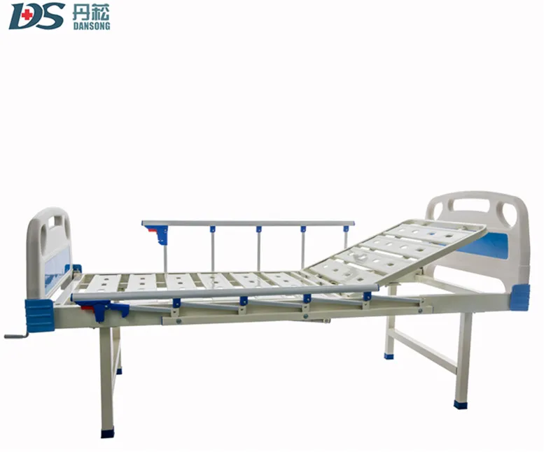 Hospital Equipment 1 Cranks Patient Used Manual Medical Bed