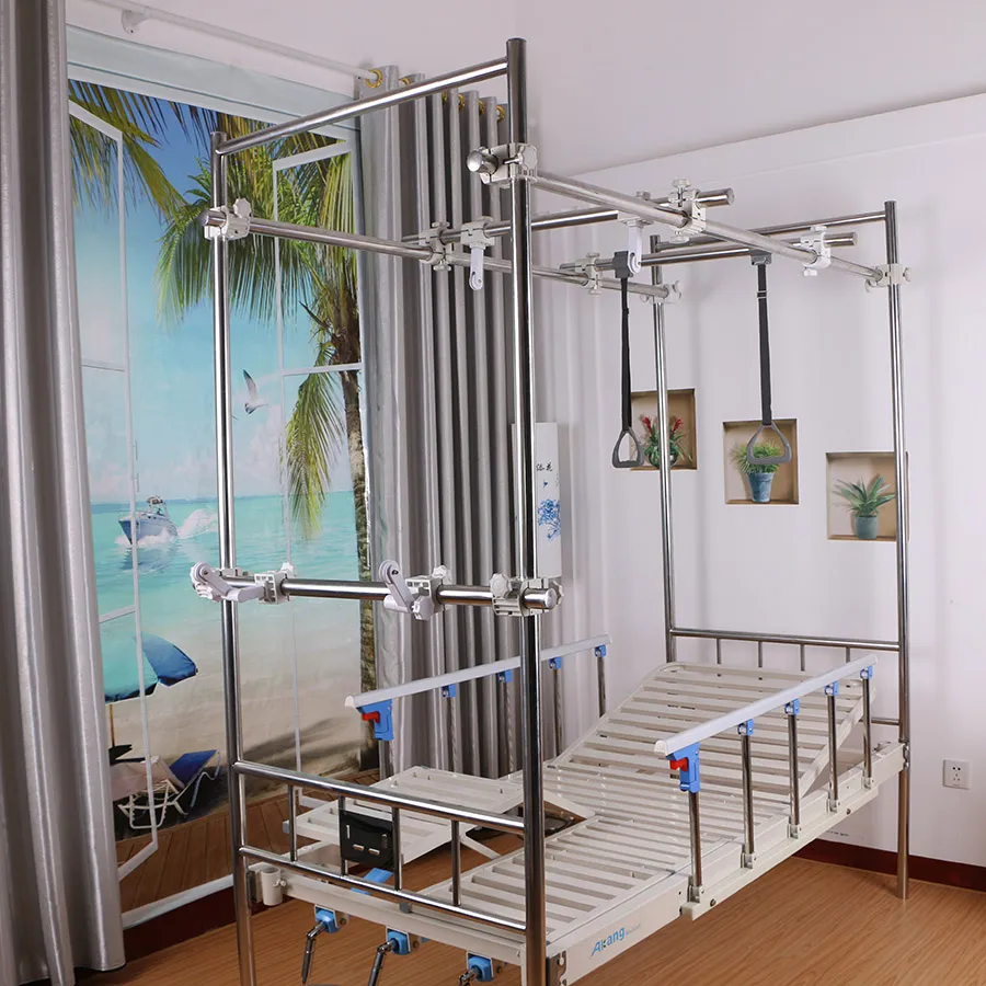 Hospital Equipment Stainless Steel Three-Function Hanging Leg Orthopedic Bed