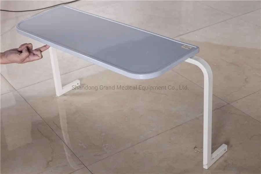 Hospital Medical Adjustable Patient Dining Overbed Portable Medical Dining Portable Table on for Hospital Bed Cheap Tray Table