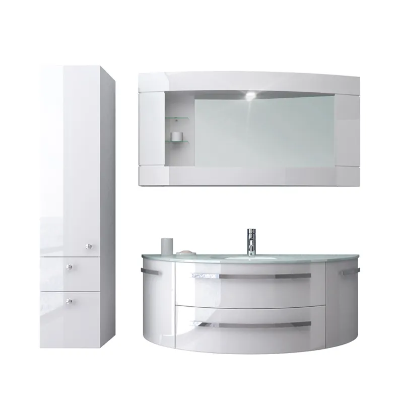 Hotel Fully Assembled Bathroom Cabinet Dressing Table Bathroom Vanity Wall Mirror Cabinet