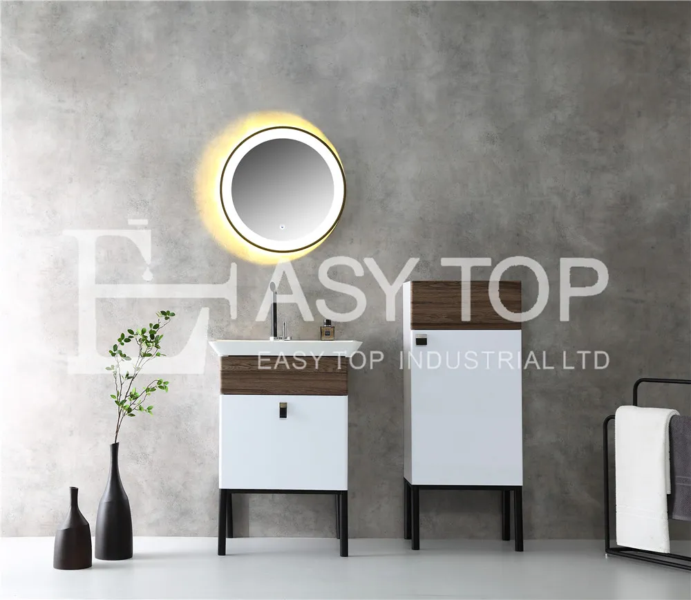 in Stock Russia Antique Small White + Walnut Floor Mounted One Sink