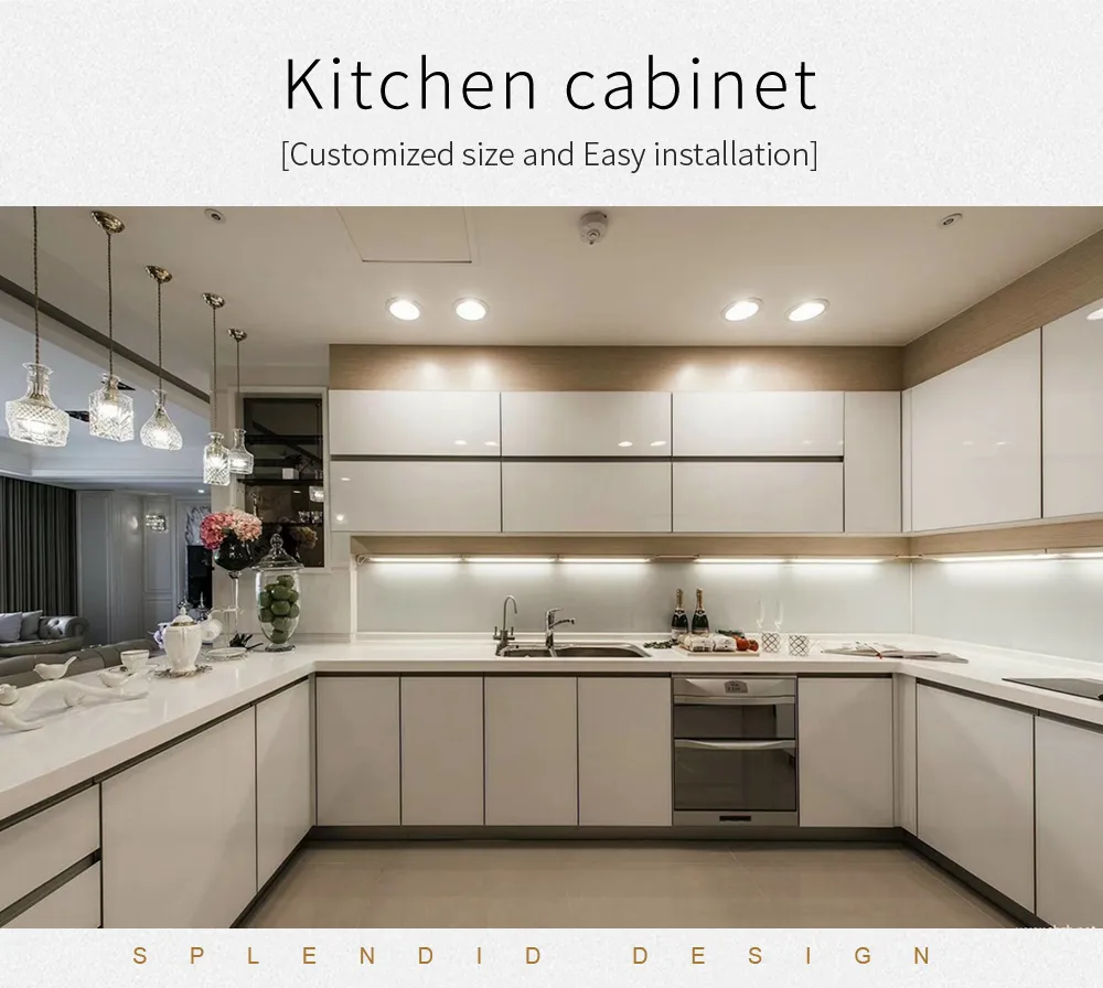 MDF Modern Shaker Door Profile Popular off White Painting Kitchen Cabinet