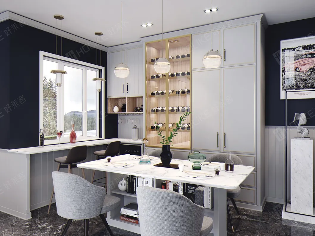 Modern European PVC Naf Certificated Worktop Kitchen Cabinet