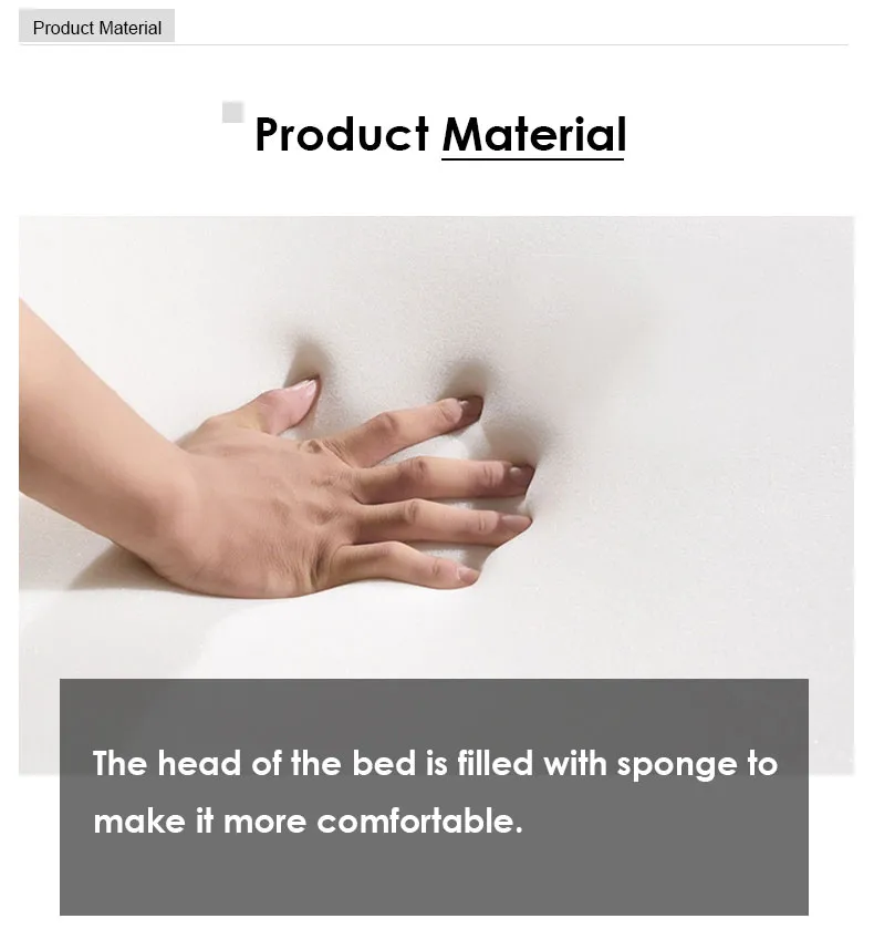 Modern New Design Furniture Leathaire King Size Bedroom Bed