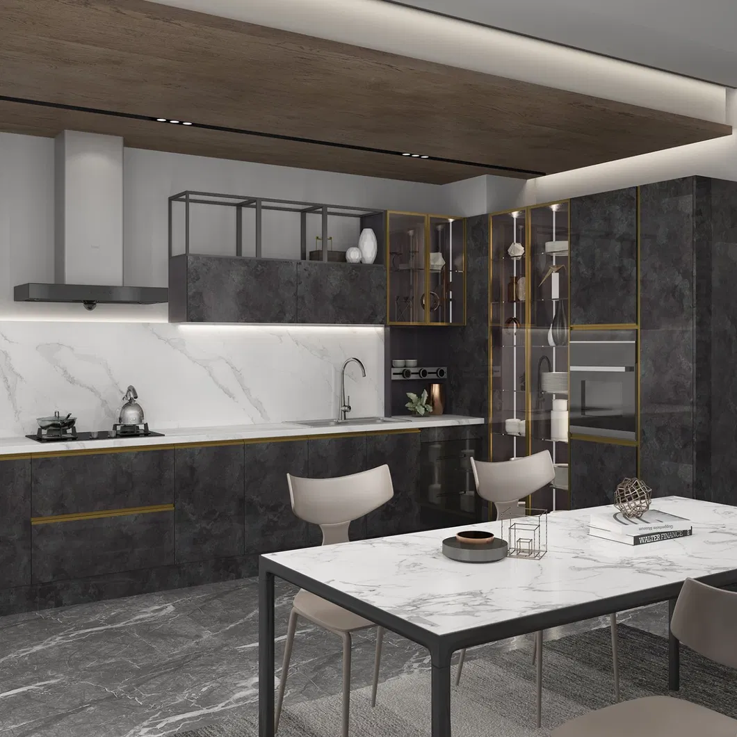 Modular Custom Modern Composite MDF Shaker Kitchen Cabinets