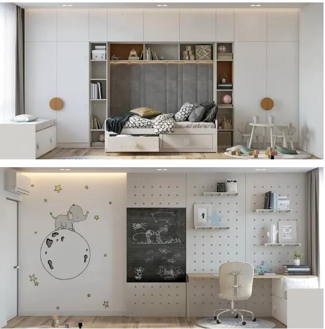 Multifunctional Modular Cabinet White Bedroom Wardrobe