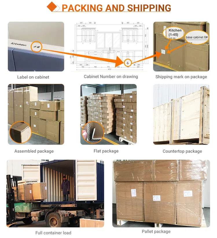 New Arrival Specular Reflective Anti-Scratch Acrylic Surface Modern Style Kitchen Cabinets with Easy Cleaning and Maintenance