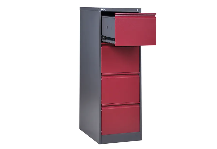 New Design 4 Tier Filing Cabinet / Steel 4 Drawer Filing Cabinet / Knocked Down Metal Filing Cabinet