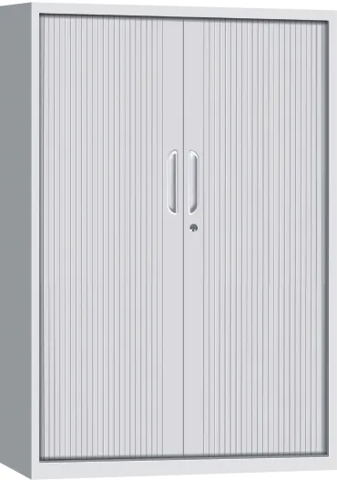 New Design Tambour Door Cabinet Commercial Use Metal Cupboard