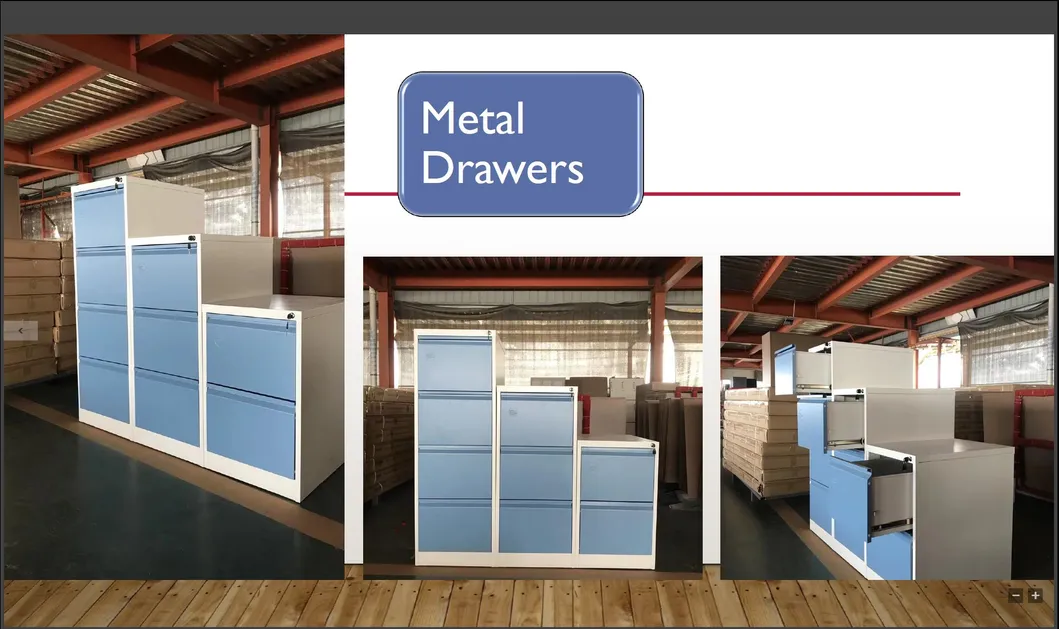 Polished Steel Filing Cabinet/ Filing Cabinet 3 Drawer