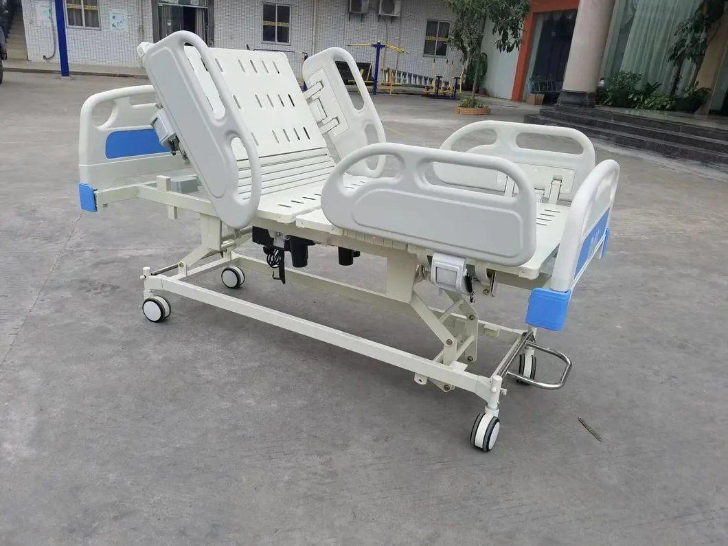 PP Heard Hospital Device ICU Bed Five Function Electric Medical Bed