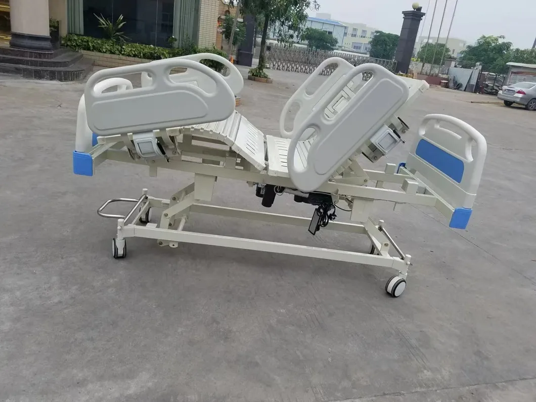 PP Heard Hospital Device ICU Bed Five Function Electric Medical Bed