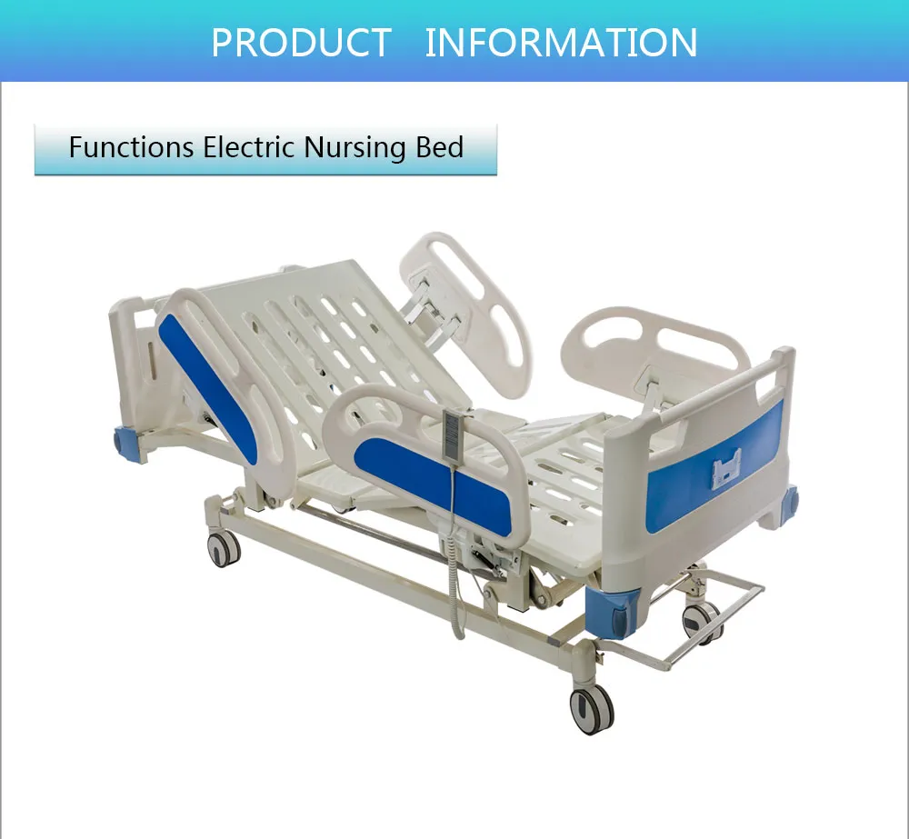PP Side Rails 3 Function Electric Hospital Bed for Patient