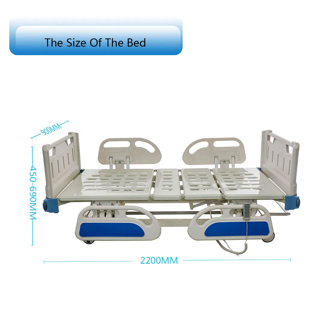 PP Side Rails 3 Function Electric Hospital Bed for Patient