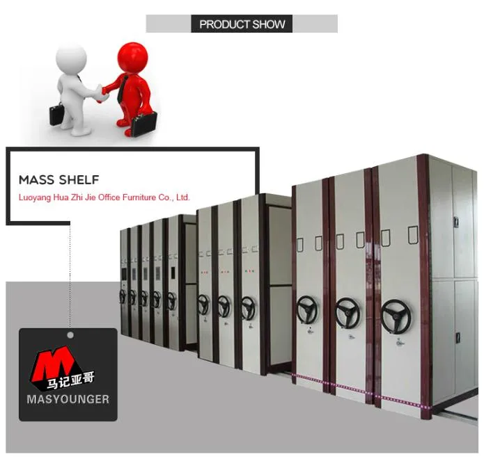 Professional Metal Movable Archive Mass Shelf /Mobile Compactor