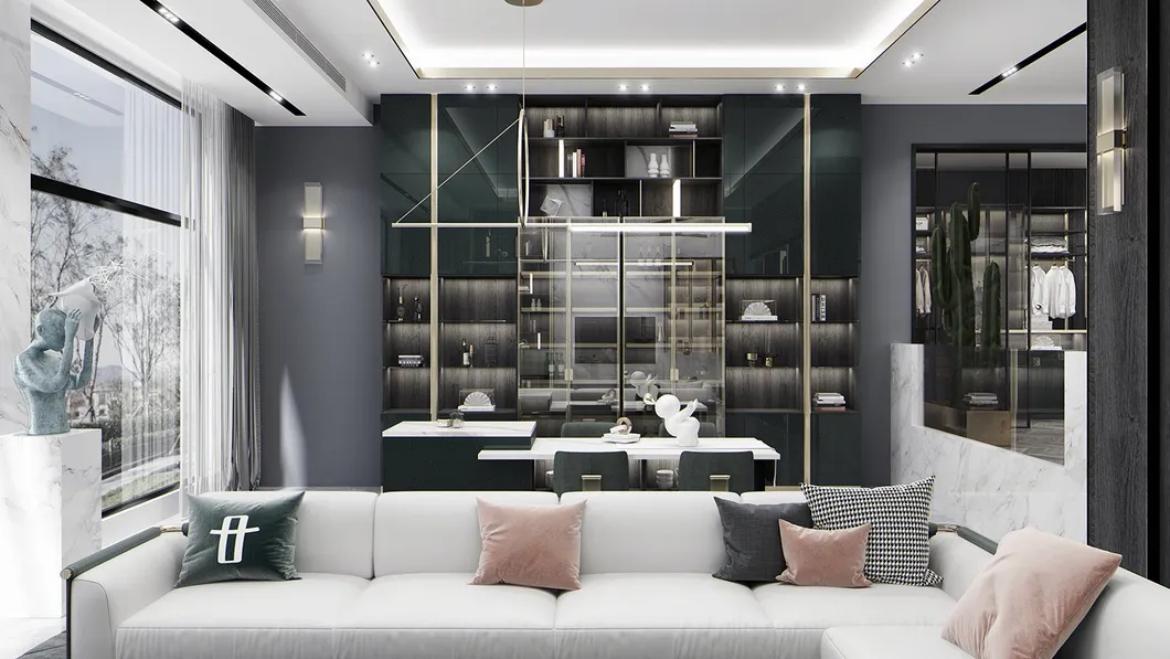 PVC Kitchen Furniture Pantry Cabinets with Naf Certification