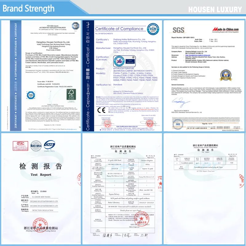 Smart Good Quality Bathroom Cabinets with Water Blocking Plate HS-J1105-400