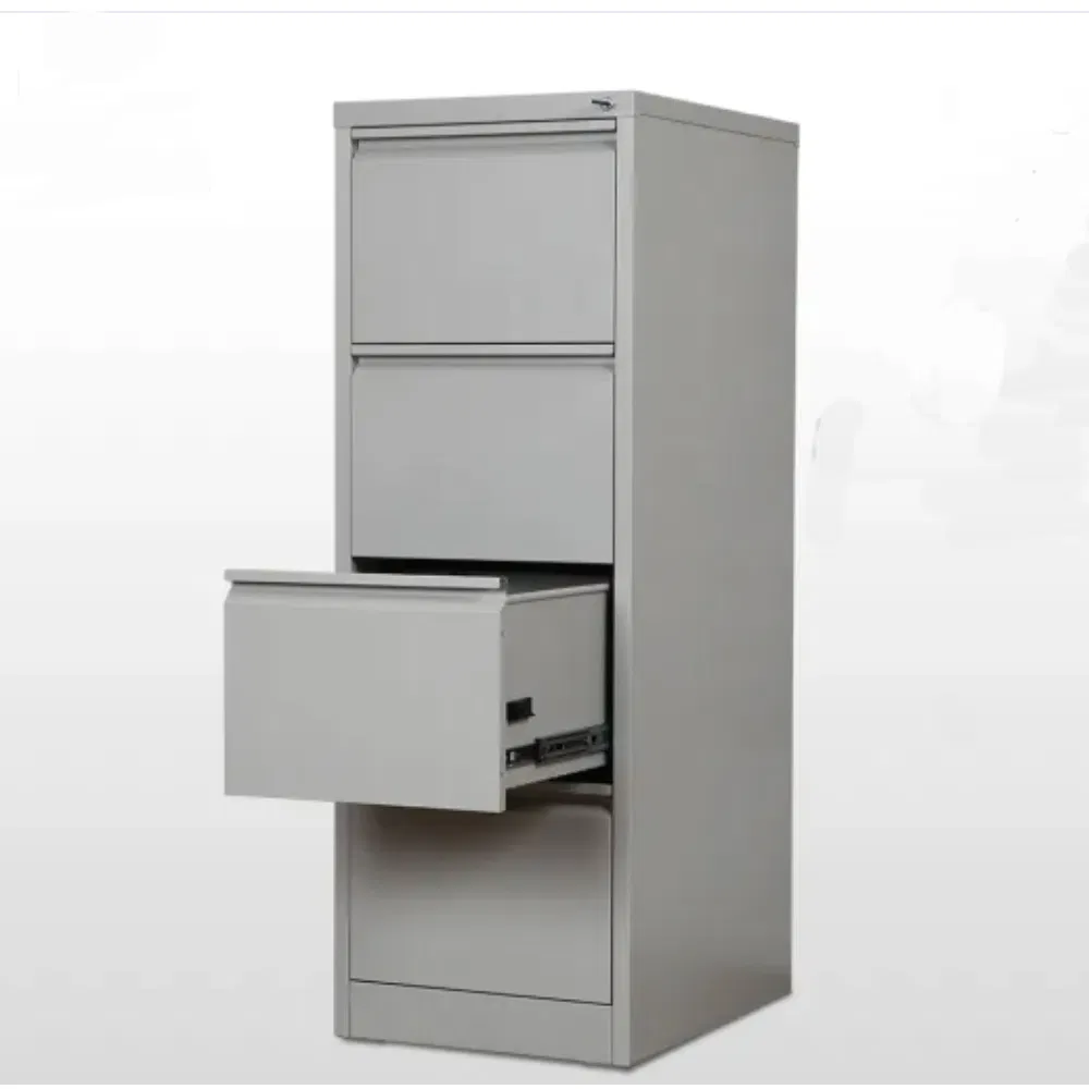 Steel Brown Push-Pulling Drawing Office Filing Cabinet for Hospital Use