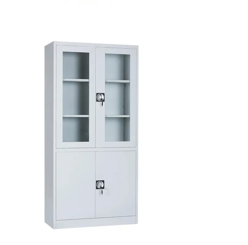 Steel Cupboard Filing Document Cabinet with Lock 5 Shelves Bookcase