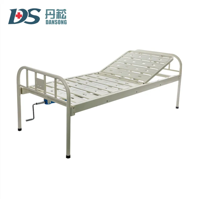 Steel White One Function Patient Bed