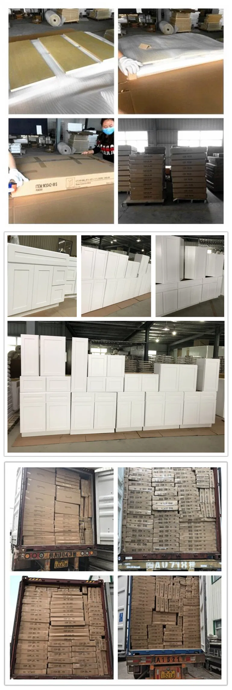 Tahoe White Solid Wood Cabinet Kitchen Factory Wholesale