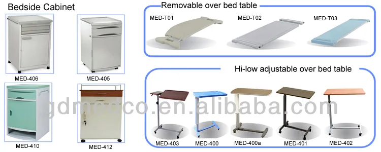 Three 3 Functions Manual Nursing Medical Clinic Hospital Bed